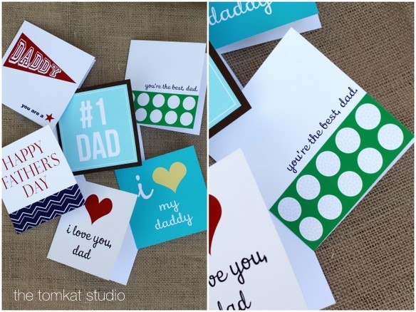 Father's day free printable cards