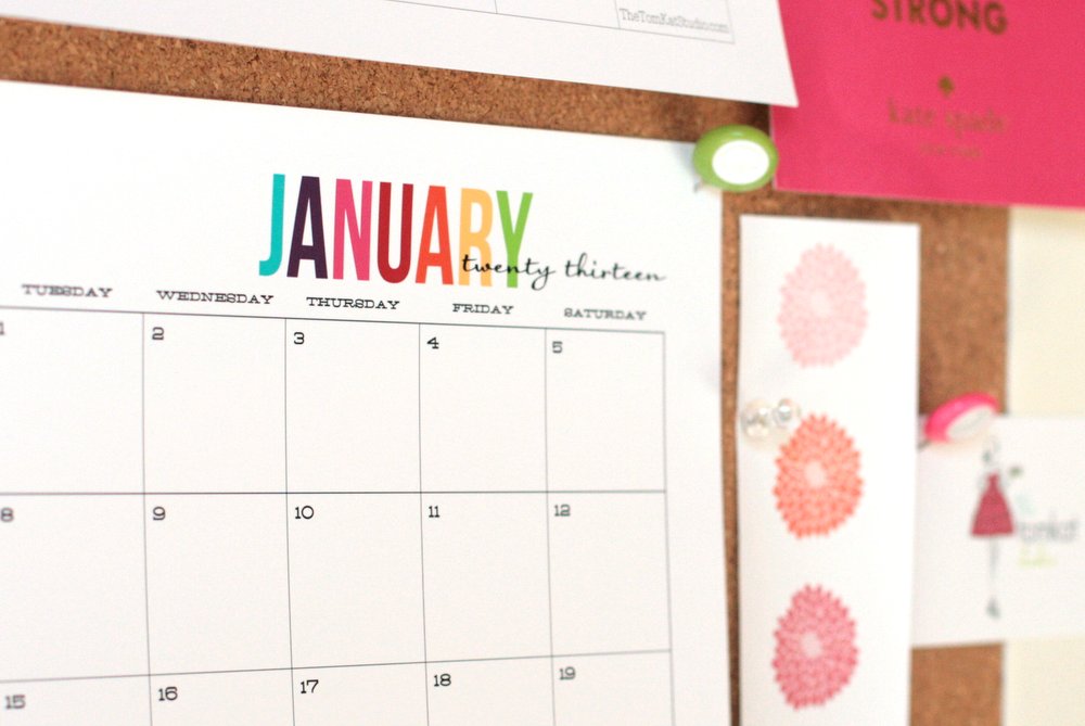 Where can you find free, printable monthly planners?